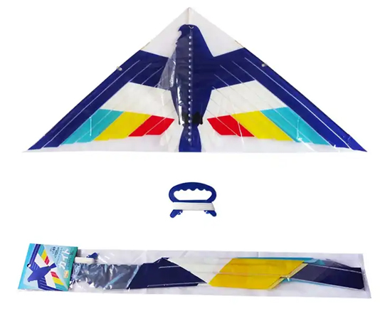 Custom Design plastic material PE Delta / Triangles kids kite for sale