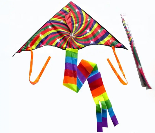 kids easy flying rainbow delta kite